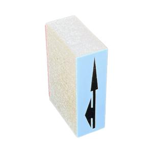 道路スタンプ　左直　（直進左折矢印　進行方向/　進行方向通行区分）　：DioramaBox　スタンプ　N(1/150)