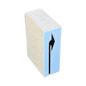 道路スタンプ　右折　（右折矢印　進行方向/　進行方向通行区分）　：DioramaBox　スタンプ　N(1/150)