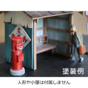 郵便ポスト-丸型　：梅桜堂　HO(1/83)　未塗装キット　AC-025-83U