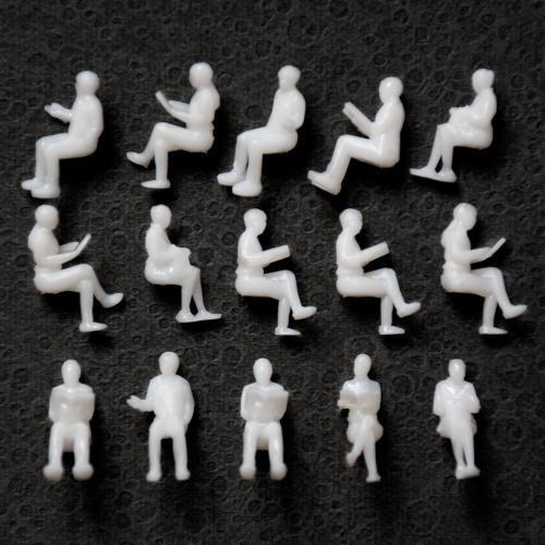 人物模型　座像　15体入　：レモン画翠　1/100　未塗装キット　LE-007-100