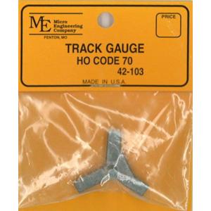 トラック・ゲージ　16.5mm HO コード70番用：マイクロエンジニアリング　鉄道　線路　42-103