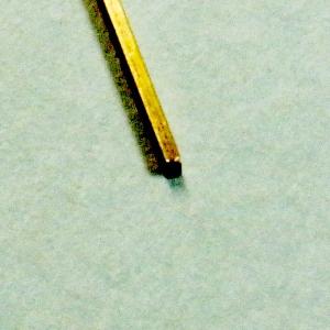 洋白　角線　1.2mmＸ1.2mm　：さかつう　素材　ノンスケール　4625