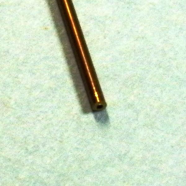 真鍮パイプ　外径0.8mm　内径0.6mm　：さかつう　素材　ノンスケール　4631