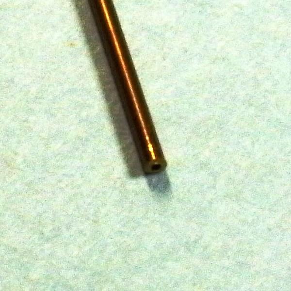 真鍮パイプ　外径1.0mm　内径0.8mm　：さかつう　素材　ノンスケール　4633