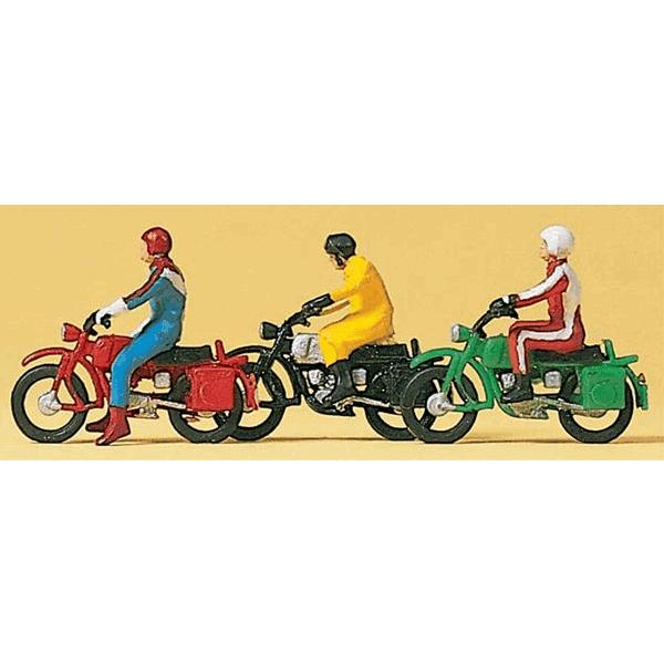 オートバイとライダー　：プライザー　塗装済完成品　HO(1/87)　10081