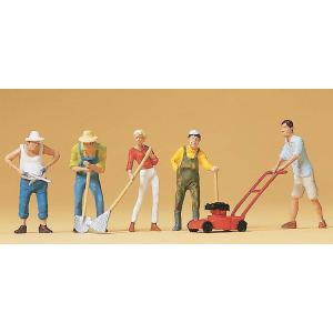 馬に牽かれる野菜かごを乗せた平台荷馬車 ：プライザー 塗装済完成品