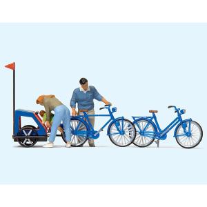 自転車に乗る人たち ：プライザー 塗装済完成品 HO(1/87) 10333 : さか