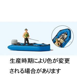 手漕ぎボートに乗る人 ：ノッホ 塗装済完成品 HO(1/87) 16800 : さか