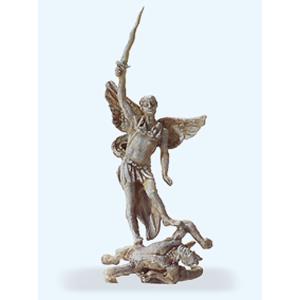 馬に牽かれる野菜かごを乗せた平台荷馬車 ：プライザー 塗装済完成品