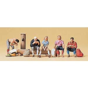 馬に牽かれる野菜かごを乗せた平台荷馬車 ：プライザー 塗装済完成品