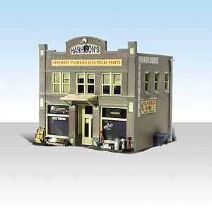 ハリソン金物店【ＬＥＤ付き】　：ウッドランド　塗装済完成品　N(1/160)　4921