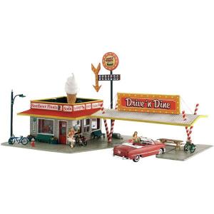 トレーラーハウス（2階建て）【LED付き】 ：ウッドランド 塗装済完成品