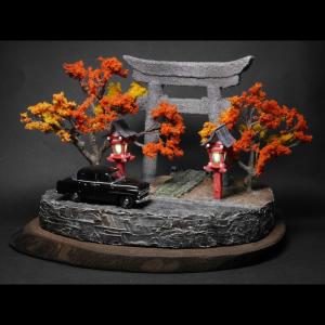 照紅葉（てりもみじ）　：櫻和春　塗装済完成品　1/64　スケール｜sakatsu