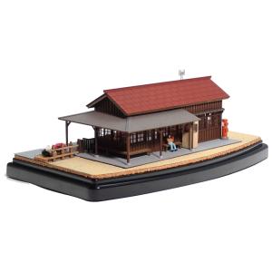 上神梅駅（瓦屋根付き）　：昭和浪漫堂　塗装済完成品　1/87スケール｜sakatsu