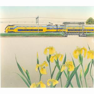 「オランダ水辺の風景」　：西村慶明　直筆イラスト作品｜sakatsu