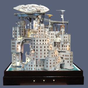 沿岸茶屋 鯨雲庵（えんがんちゃや・くじらぐもあん）　：山尾比呂士　塗装済完成品　1/150サイズ