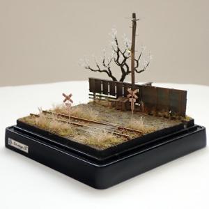 森林鉄道の放置された運台車 ：Art Stage K 塗装済完成品 1/87スケール