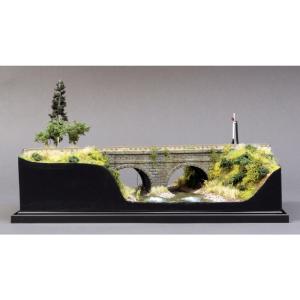 石積みのアーチ橋 :松本典久 塗装済完成品 1...の詳細画像1