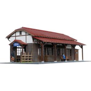 375-09　地方ローカル駅舎「埜本駅」　：モデリング375　塗装済完成品　1/80