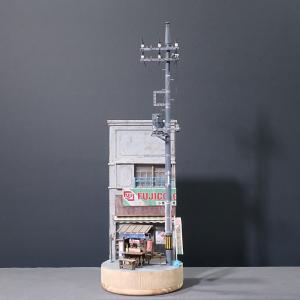 LED付き街路灯 木製支柱タイプ Oサイズ 2本セット JP5646 ：ウッド