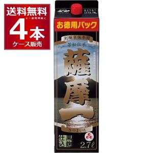 焼酎 芋焼酎 いも焼酎 若松酒造 薩摩一 2700ml×4本(1ケース) [送料無料※一部地域は除く...