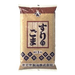 かどや すりごま 白 1kg 1ケース 12入り 袋 調味料 送料無料 北海道 沖縄は送料1000円を加算｜サカツコーポレーション