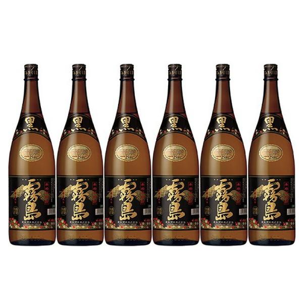 黒霧島 芋焼酎 25度 1.8L 瓶 6本セット 霧島酒造 本格焼酎 送料無料 北海道 沖縄は送料1...
