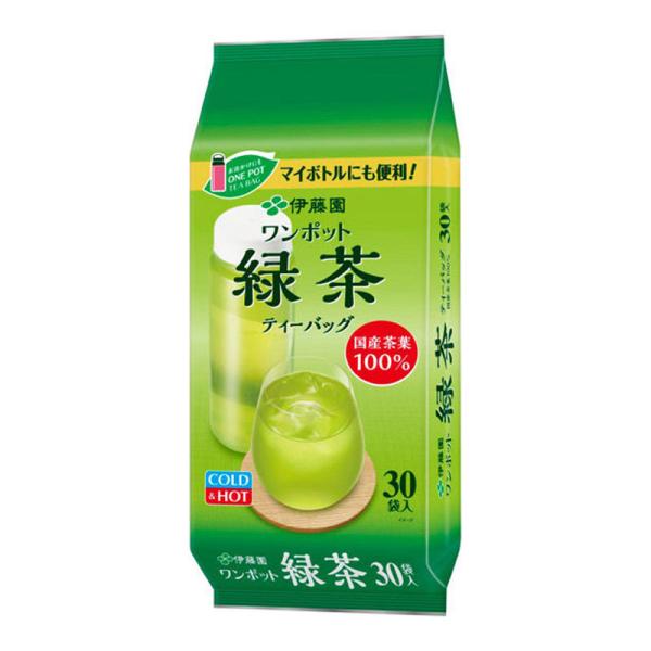 伊藤園 ワンポット 緑茶 ティーバッグ 3g 30袋 ソフトドリンク 食品 お茶