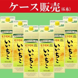 【ケース販売】　いいちこ　麦焼酎　20度　1800mlパック(1ケース/6本入り)(★20度)