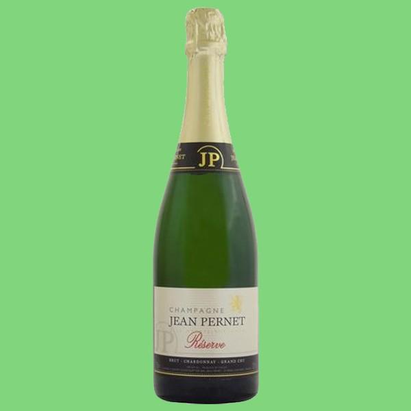 【ミネラル感がありシャープな味わい！】　ジャン・ペルネ　レゼルヴ　ブリュット　シャルドネ　特級　泡白...