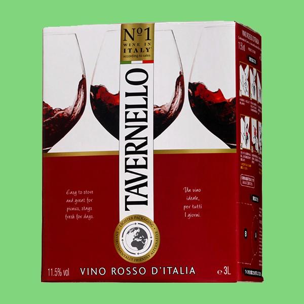 【大容量のワイン！】カヴィロ　タヴェルネッロ　ロッソ　イタリア　赤　3000ml(3L)(BIB・バ...