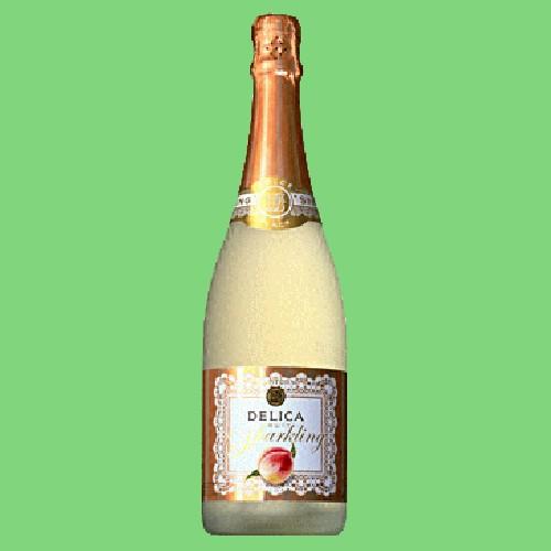 サントリー　デリカ　フルーツスパークリング　ピーチ　6.5％　泡　やや甘口　750ml(3)