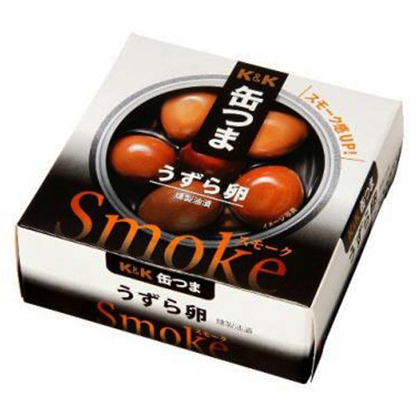 【送料無料！】　K&amp;K　国分　缶つま　Smoke(スモーク)　うずら卵　25g×6缶セット(北海道・...