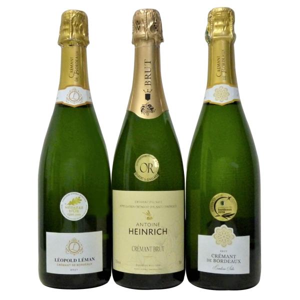 2セット フランス セレクション シャンパン製法 スパークリング白ワイン３本セット×2セット 750...