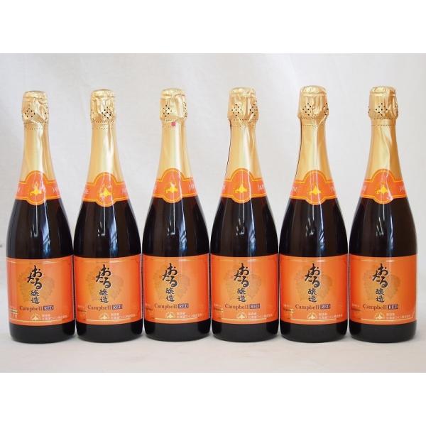 おたる醸造 キャンベルアーリスパークリングレッドワイン赤 やや甘口(北海道) 720ml×6