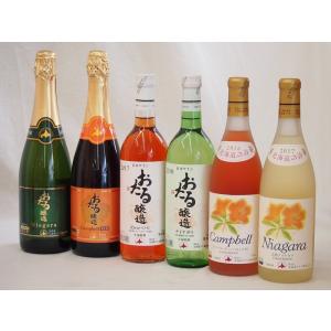 北海道おたるスペシャルワイン6本セット(やや甘口白、やや甘口ロゼ、やや甘口赤)720ml×6本