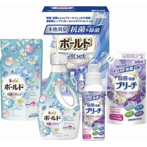 春の贈り物ギフト 除菌抗菌・ボールドギフトセット ギフト工房 P&Gボールドジェル（640g）・P&Gボールドジェル詰替用・除菌抗菌ブリーチ（各4｜sake-gets