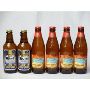 クラフトビール6本セット金しゃちピルスナー330ml×2本ハワイコナビールロングボードアイランドラガー355ml×4本｜sake-gets