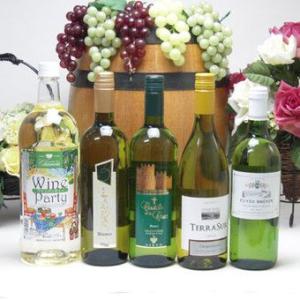 ワインセット パーティ5本セット セレクション5ヵ国白ワインセット（イタリア、フランス、チリ、スペイ...
