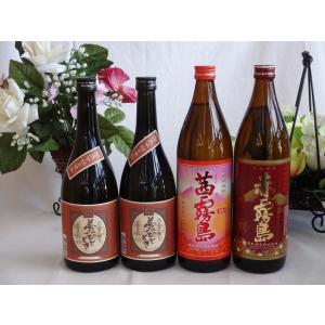 芋焼酎4本セット じざけや限定本格芋焼酎 夢のひととき720ml×2本と 赤霧島900ml茜霧島900ml（数量限定販売）｜sake-gets