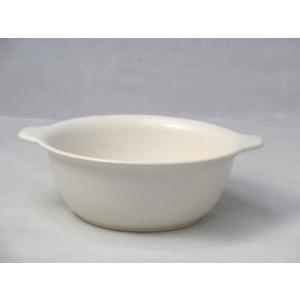 ＩＨ対応陶器　陶製ラーメン鉢　白