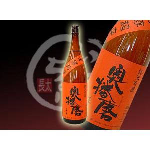 奥播磨 純米吟醸芳醇超辛口(赤ラベル) 1800ｍｌ【火入れ】｜sake-inacho