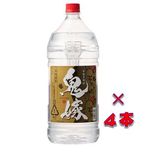 （送料無料）鬼嫁　芋焼酎　２５度　４０００ｍｌ　１ケース（４本入り）ペットボトル　鹿児島県　岩川醸造｜sake-izawa