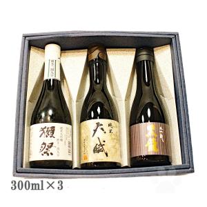 ギフト 日本酒 飲み比べ3本セット 獺祭39・天賦・黒龍 300ml×3本箱入り クール便送料込み｜sake-komiyama