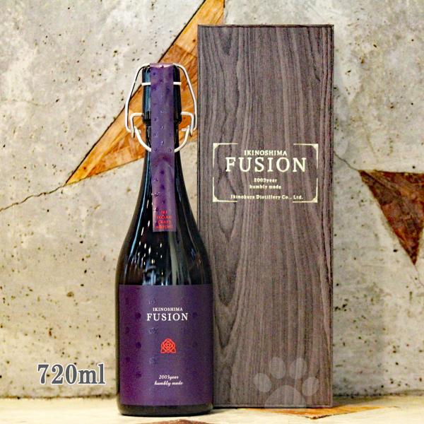 壱岐麦焼酎 IKINOSHIMA FUSION 42° 720ml 専用箱入り 20年熟成