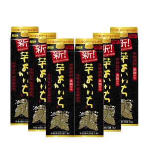 送料無料 黒伊佐錦 芋焼酎 25度 1800mlパック 1ケース(6本)（東北は