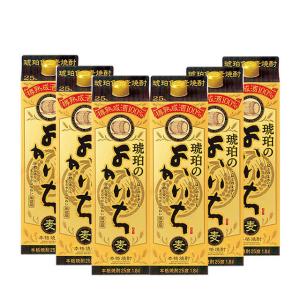 宝酒造 琥珀のよかいち 麦焼酎 25度 1800mlパック 1ケース