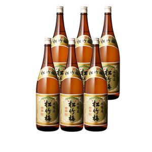 送料無料 宝酒造　松竹梅　特撰　1800ml瓶×6本(P箱で発送)(※東北は別途送料必要)