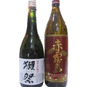 魔王 獺祭焼酎・魔王、各720ml 飲み比べ2本セット 化粧箱入り