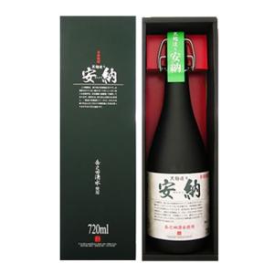 鹿児島県：種子島酒造 本格芋焼酎　黒麹造り 岳之田湧水使用 安納（あんのう）25度 720ml瓶・箱入り [あすつく]プレゼント｜sake-nishida